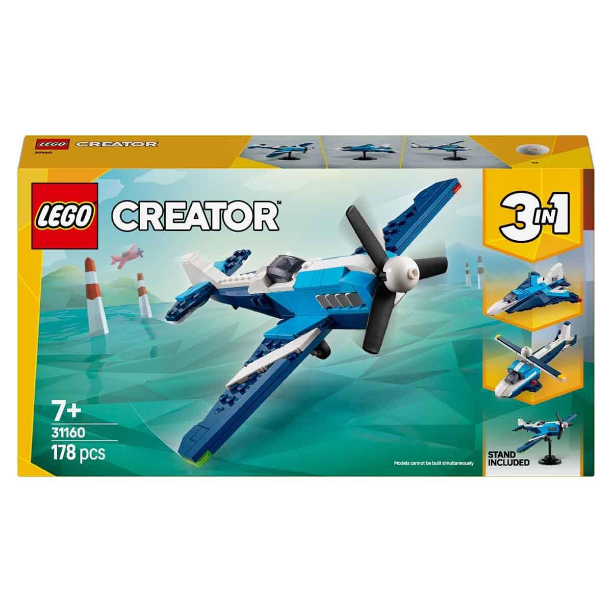 LEGO Creator 3in1 Aircraft Race Plane Building Kit For Ages 7+