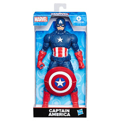 MARVEL Avengers Captain America 9.5-inch Scale Action Figure Toy, Comics-Inspired Design, for Ages 4