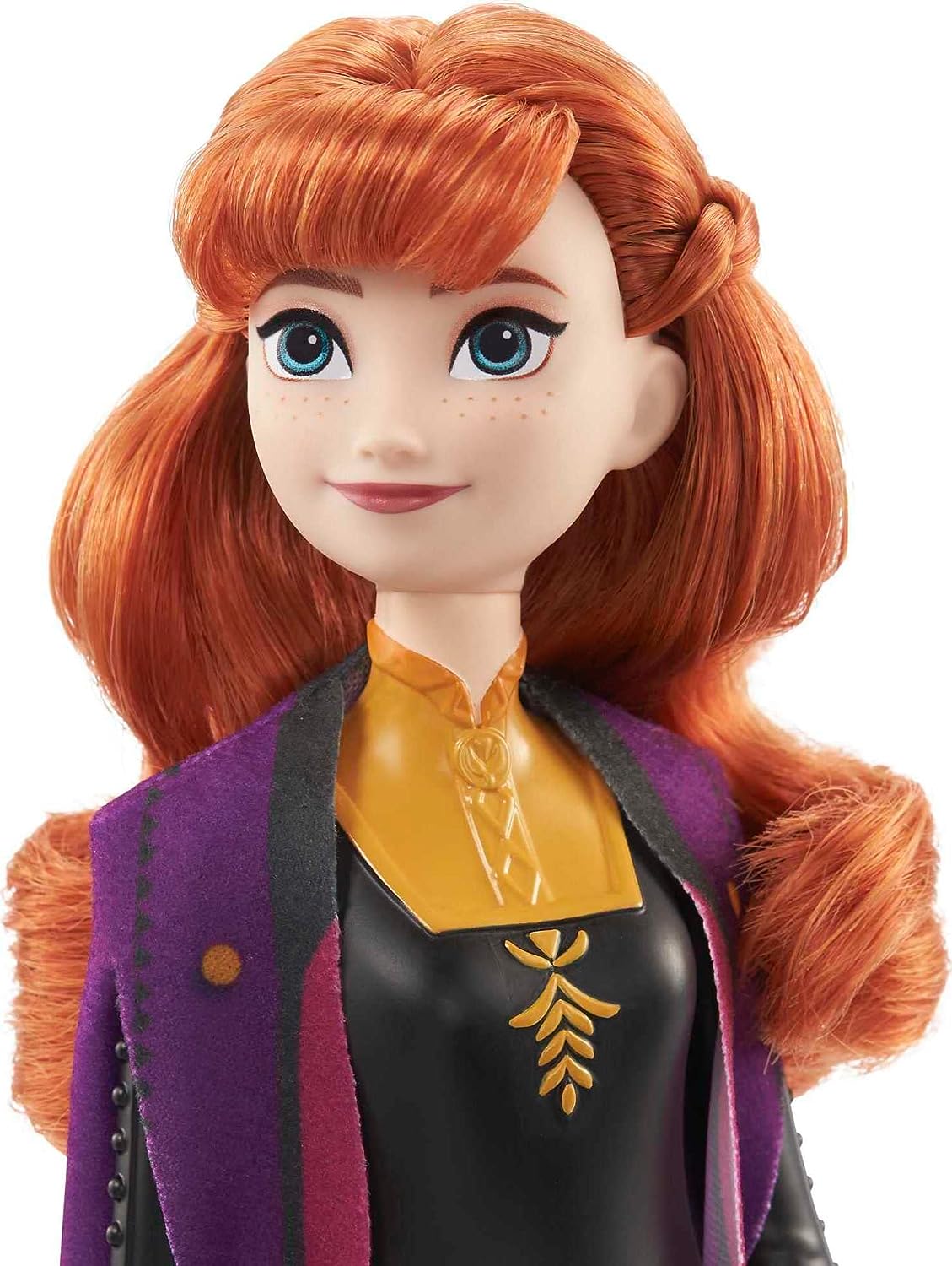 Disney Frozen 2023 Anna Posable Fashion Doll with Signature Clothing and Accessories Inspired Frozen 2 Movie for Ages 3+ (HLW50)