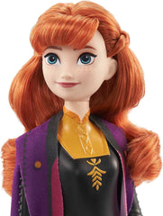 Disney Frozen 2023 Anna Posable Fashion Doll with Signature Clothing and Accessories Inspired Frozen 2 Movie for Ages 3+ (HLW50)