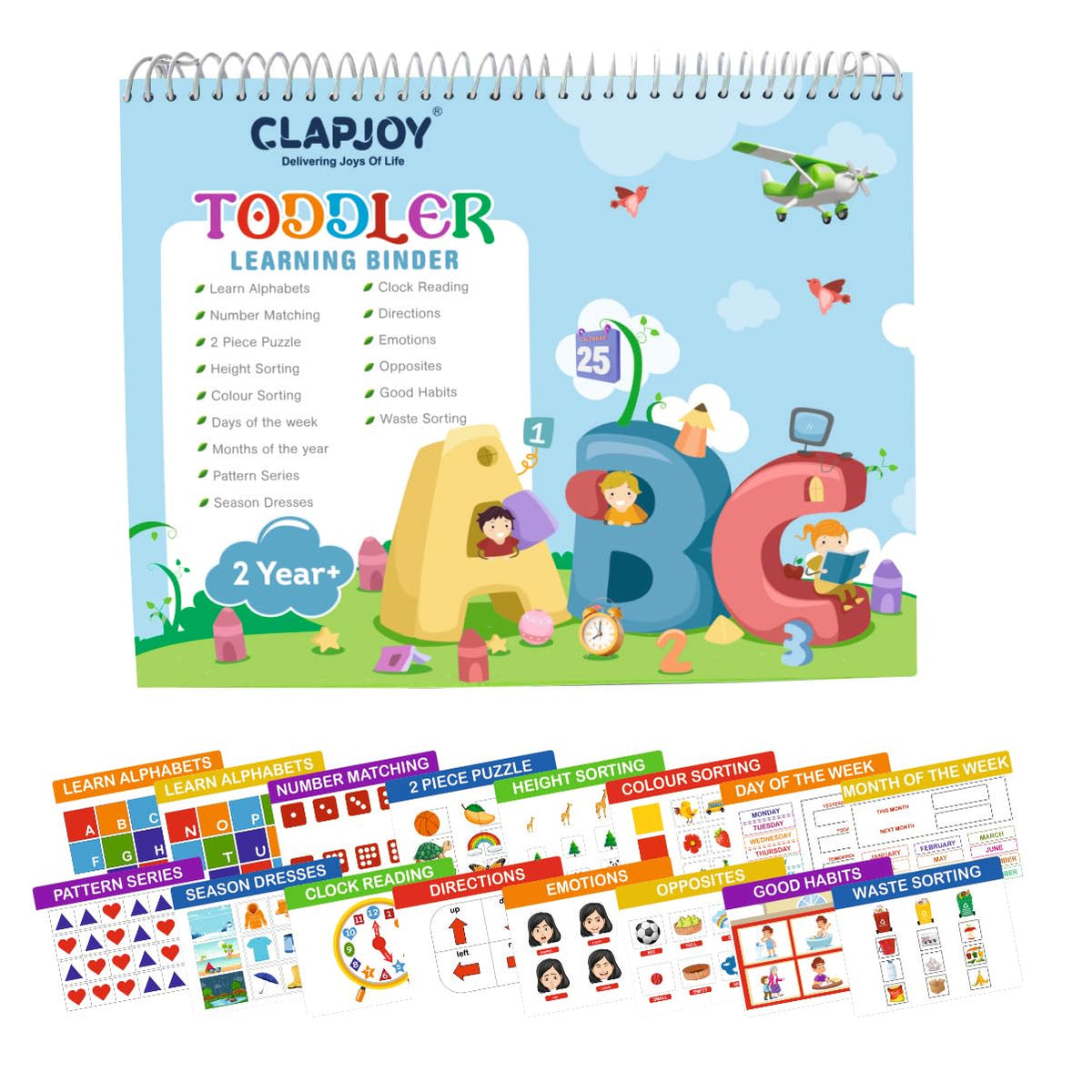 Clapjoy Velcro Book Level 2 For Kids Upto 4 Years