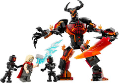 LEGO Marvel Thor vs. Surtur Figure Building Kit for Ages 8+