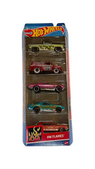 Hot Wheels 5 Car Gift Pack - HW Flames Pack Of 5 For Kids & Collectors