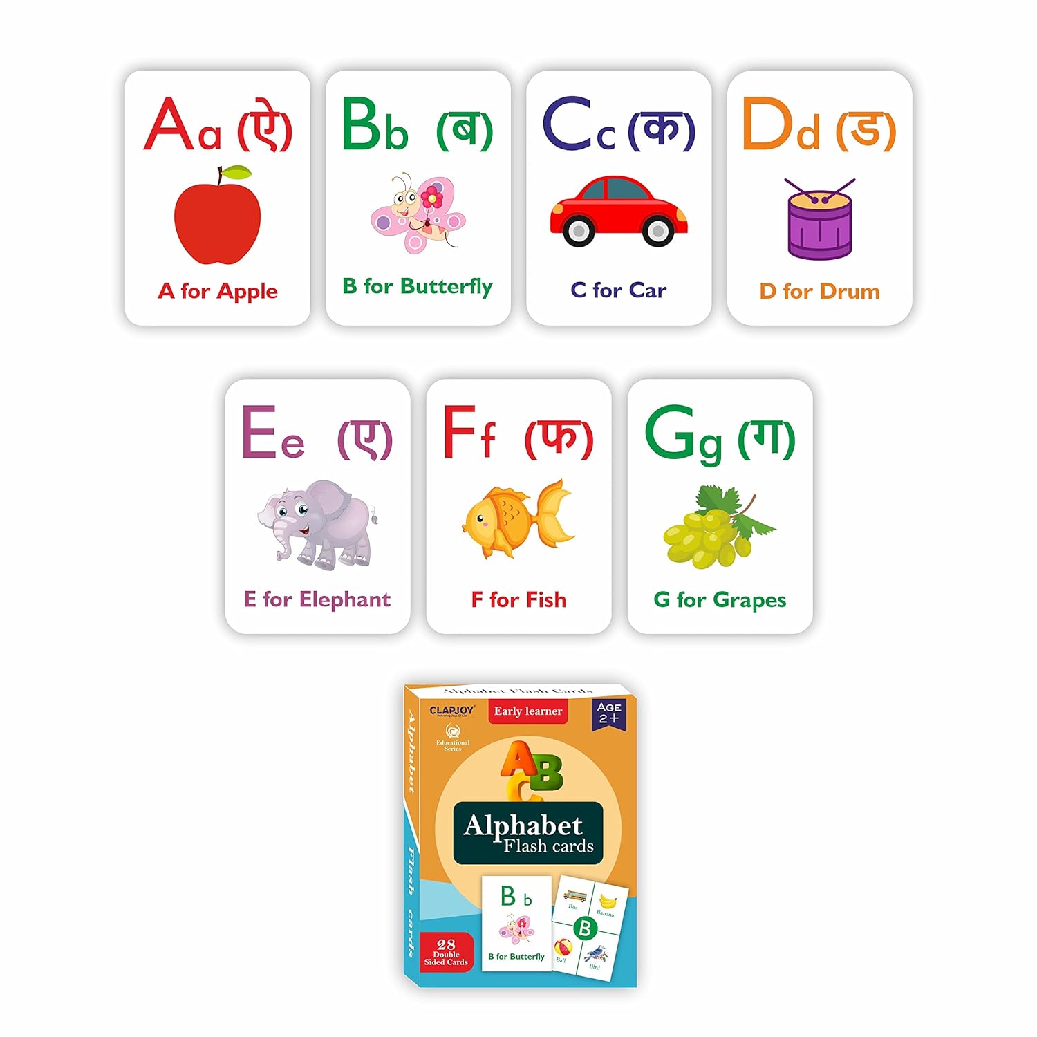 Clapjoy Combo Set To 7 Flash Card For Kids Of Age 2 Years And Above