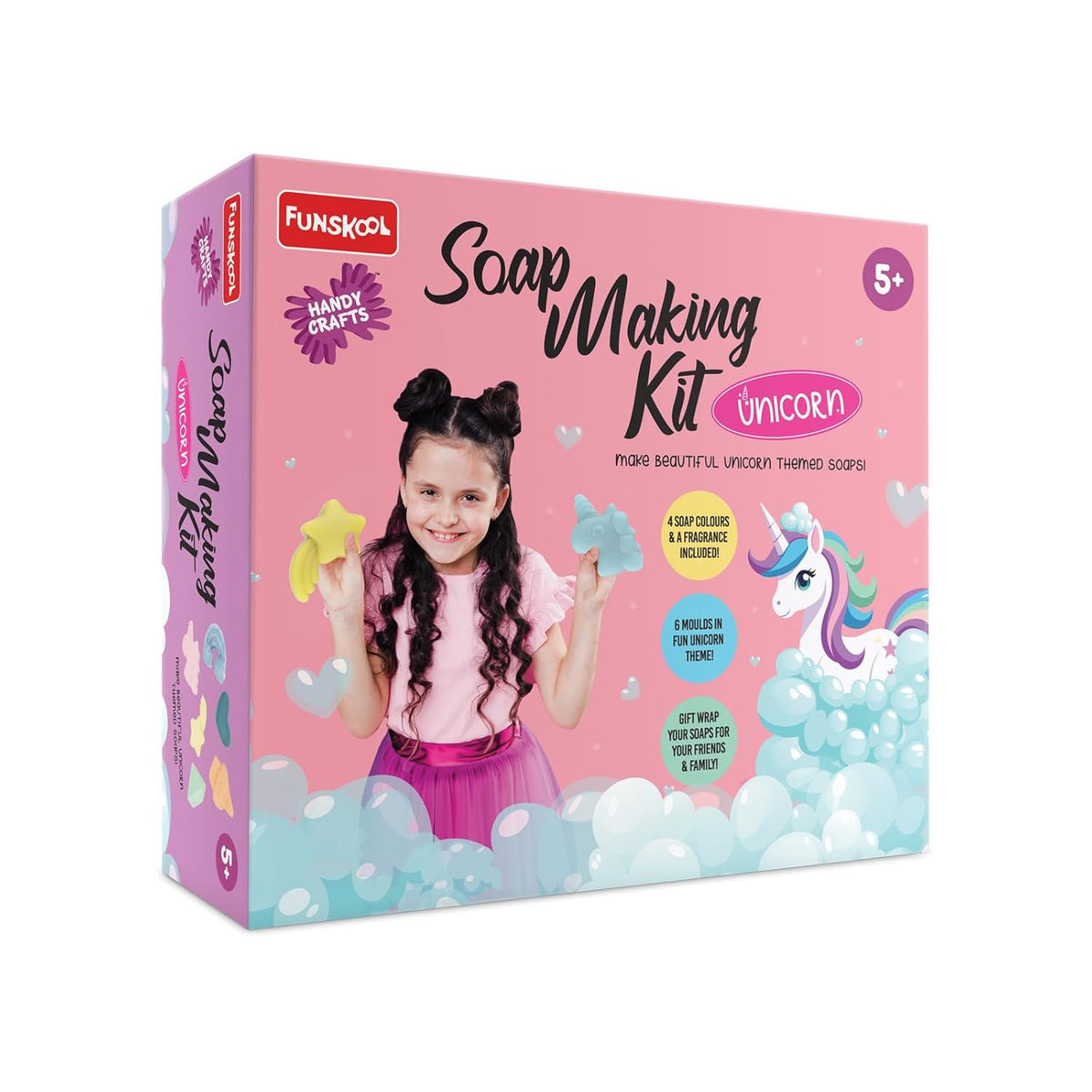 Funskool Handycrafts Unicorn Soap Making Kit- 6 Different Soap Shapes Activity Kit for Ages 5+