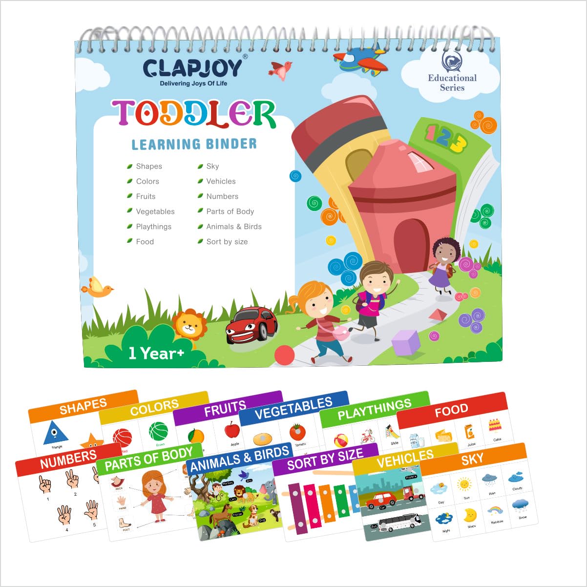 Clapjoy Velcro Book Level 1 For Preschool Kids Upto 2 Years