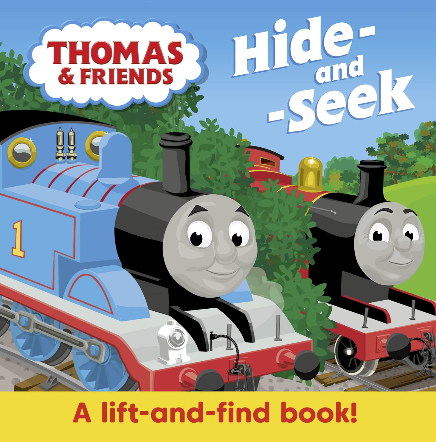 Thomas & Friends: Hide & Seek interactive board book for Ages 18 months Above