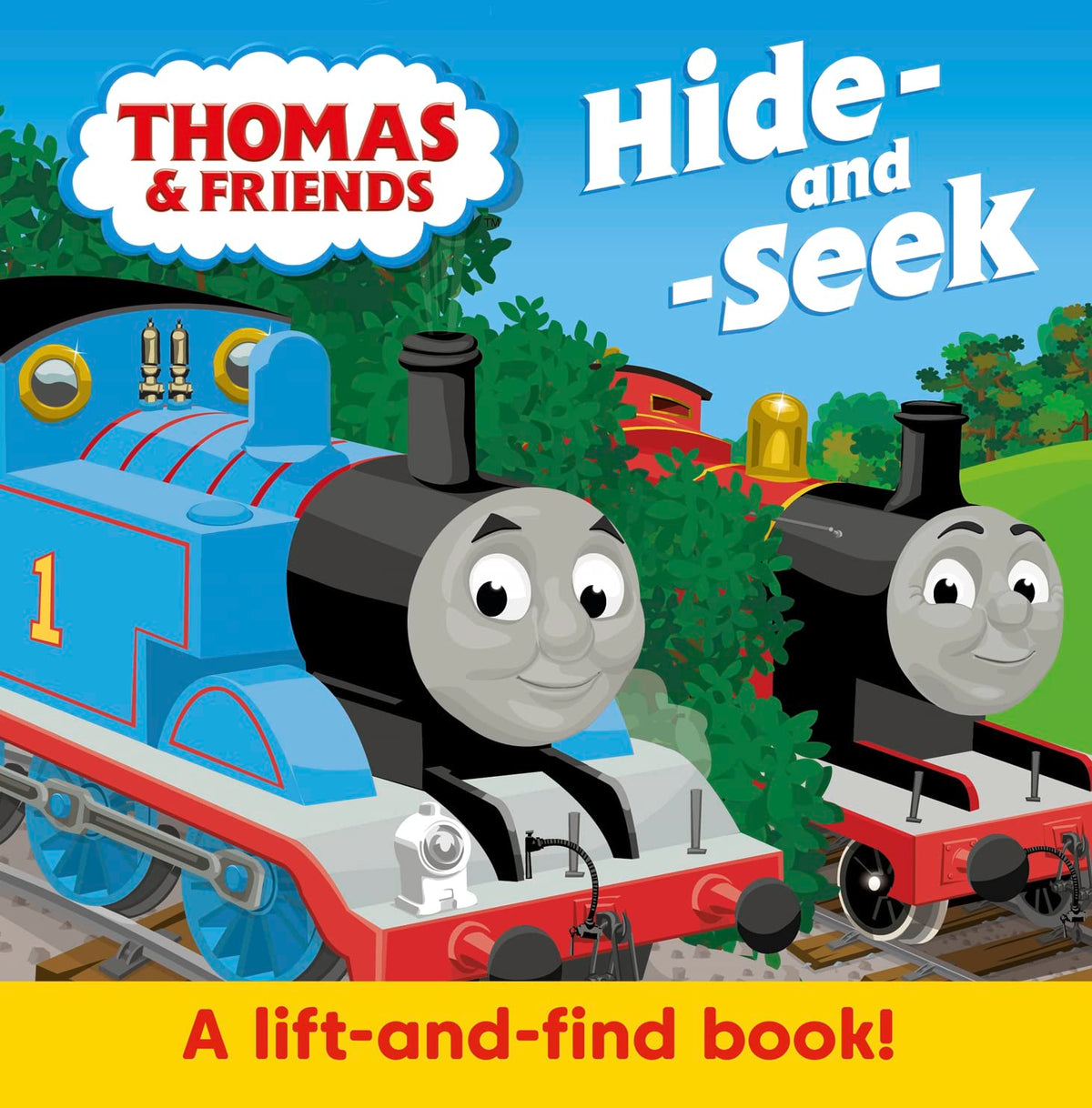 Thomas & Friends: Hide & Seek interactive board book for Ages 18 months Above