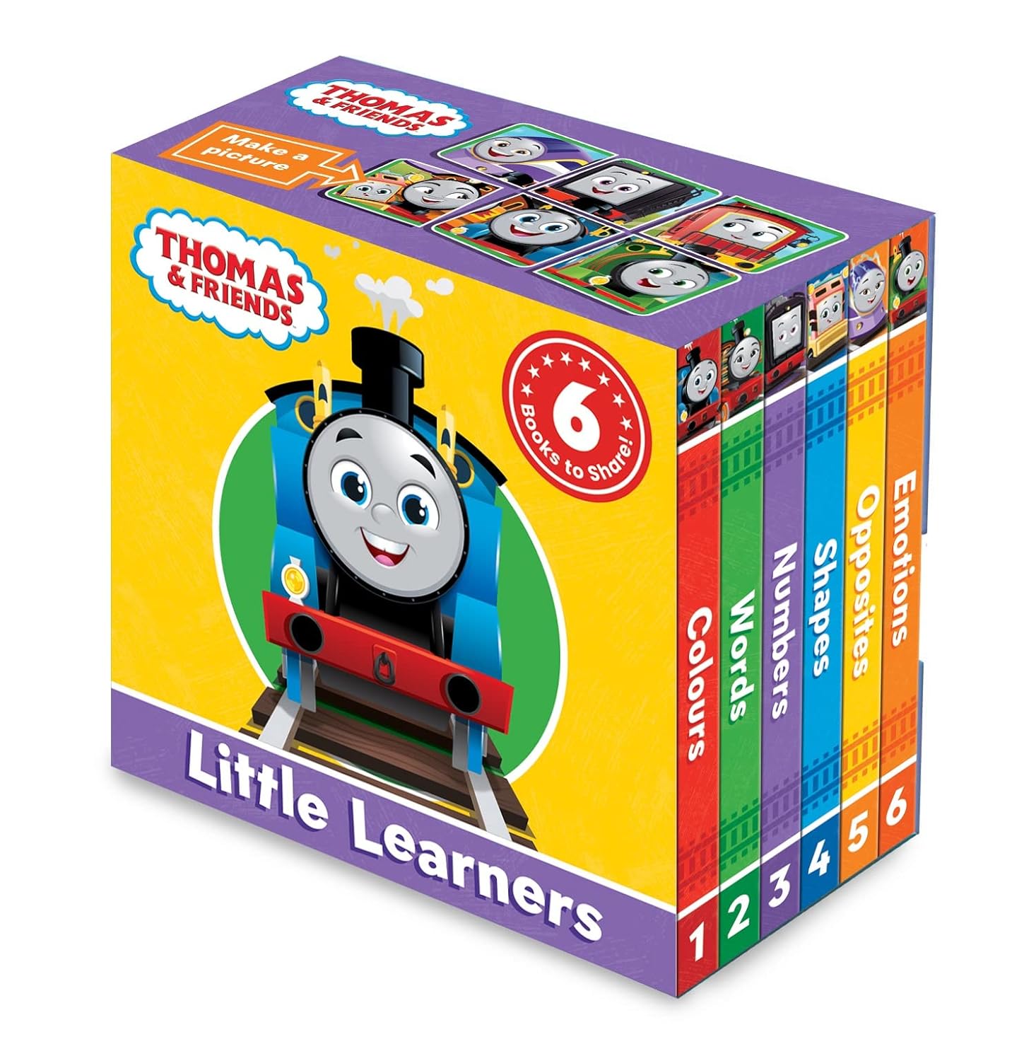 Thomas & Friends Little Learners Pocket Library early learning books for Ages 18 months Above