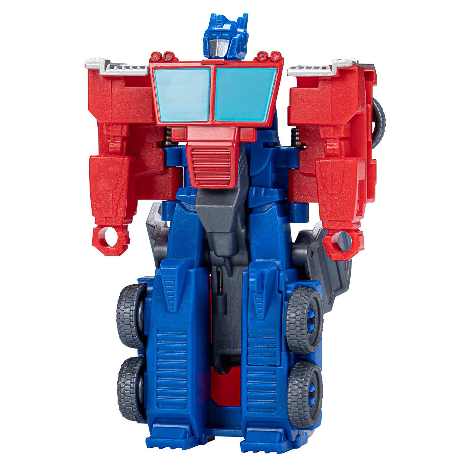 Transformers EarthSpark 1-Step Flip Changer 4 Inch Optimus Prime Action Figure Ages 6 Years and Up