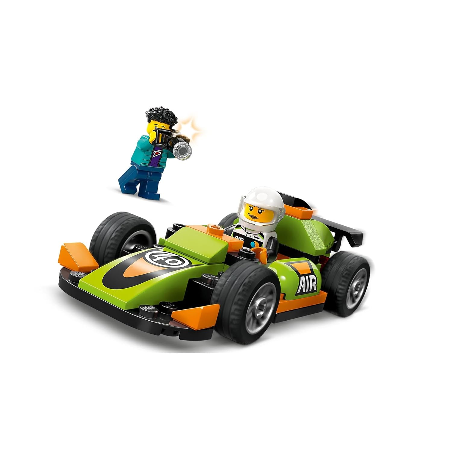 LEGO City Green Race Car Racing Vehicle Building Kit For Ages 4+