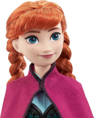 Disney Frozen 2023 Anna Posable Fashion Doll with Signature Clothing and Accessories Inspired Frozen Movie for Ages 3+ (HLW49)