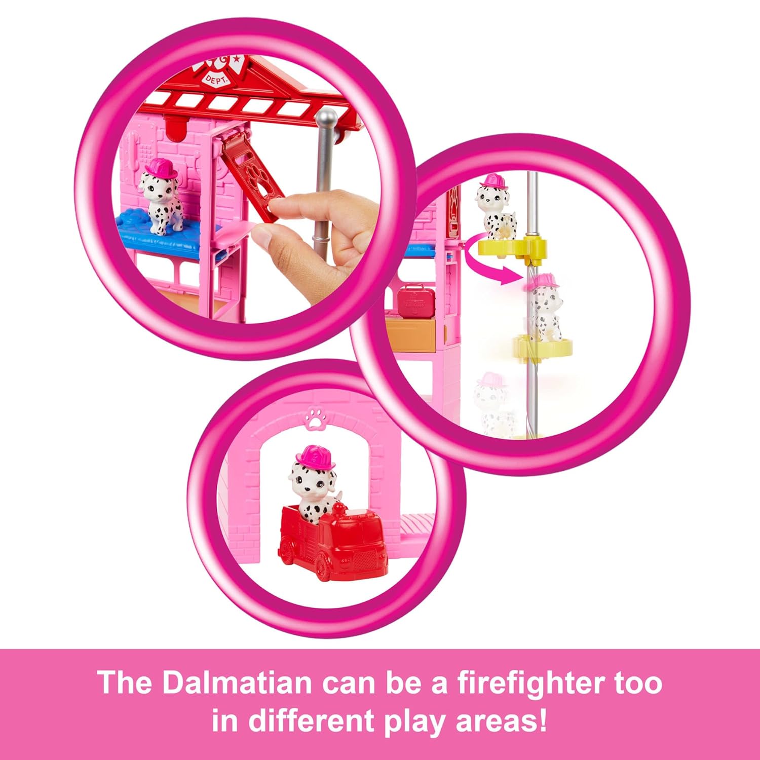 Barbie Firefighter Playset With Blonde Fashion Doll For Kids Ages 3+