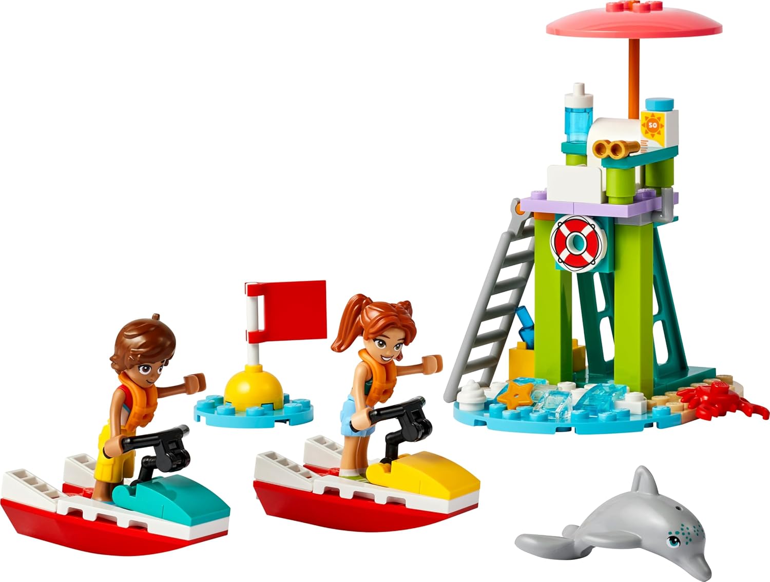 LEGO Friends Beach Water Scooter Lifeguard Toy Playset Kit for Ages 5+