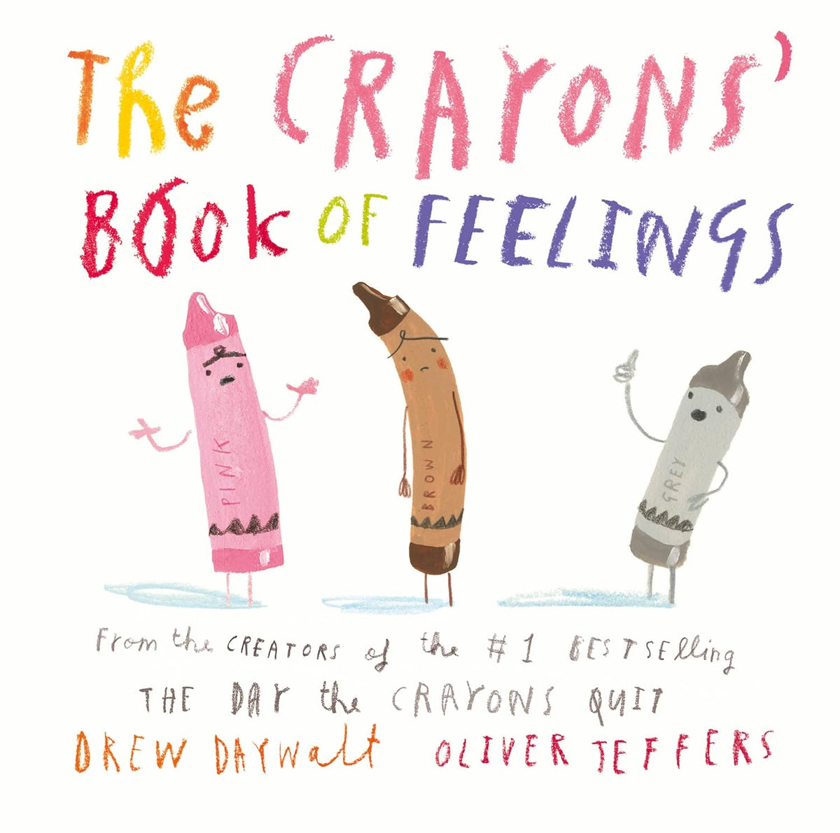 Oliver Jeffers The Crayons’ Book of Feelings Board Book for ages 3+