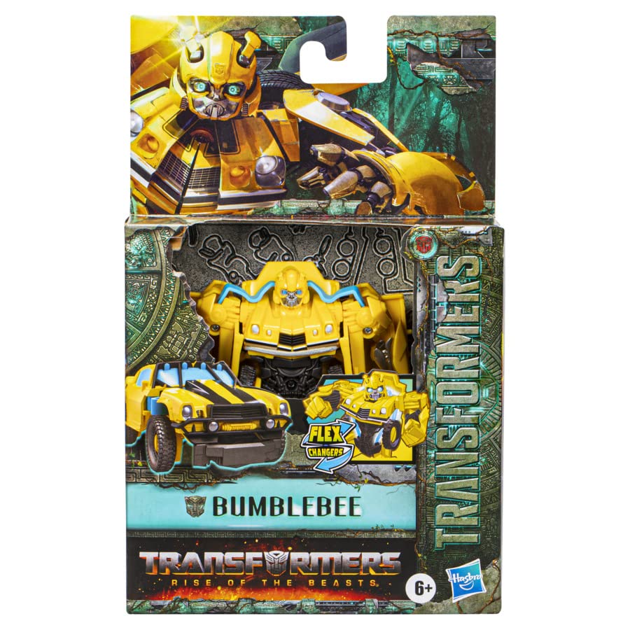 Transformers Rise of The Beasts Movie 6-Inch Flex Changer Bumblebee Converting Action Figure for Ages 6 Years and Up