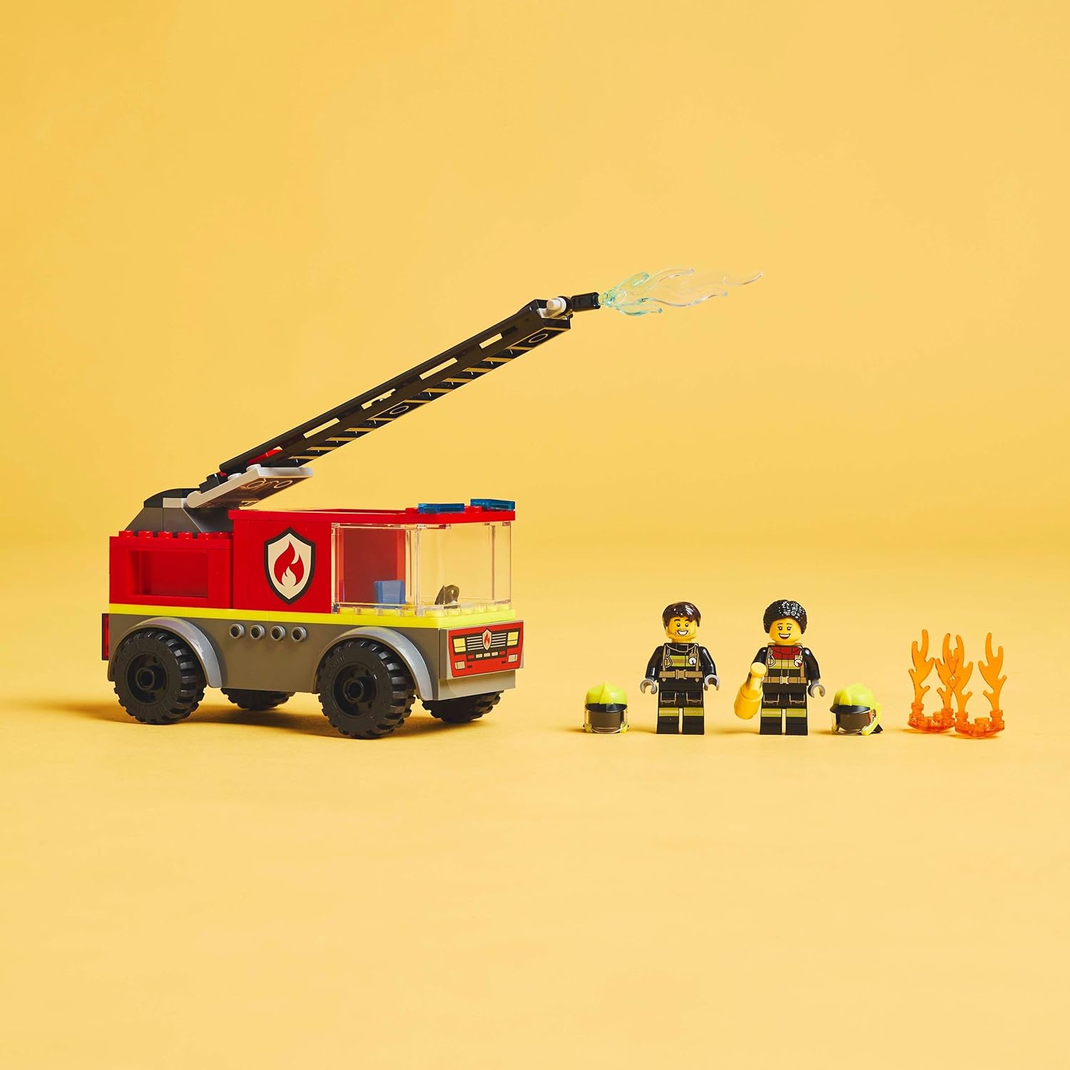 LEGO City Fire Ladder Truck With Firefighter Building Kit For Ages 4+