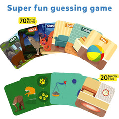 Skillmatics Guess in 10 Junior Animals & Inside My House Combo Card Game for Ages 3 to 6 Years