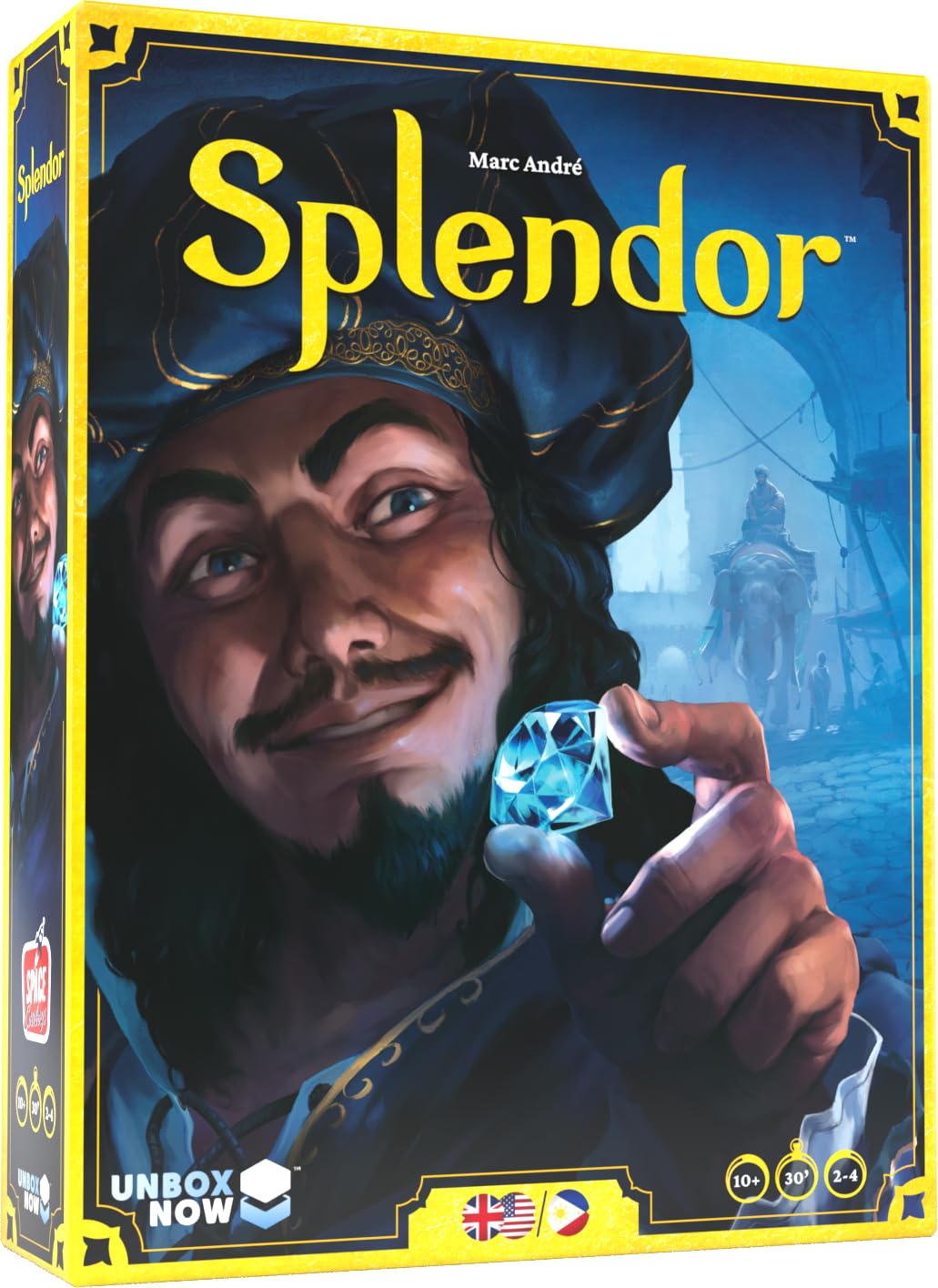 Amodee Splendor 2-4 Person Strategy Board Game For Teenagers & Adults Ages 14+ By Space Cowboys