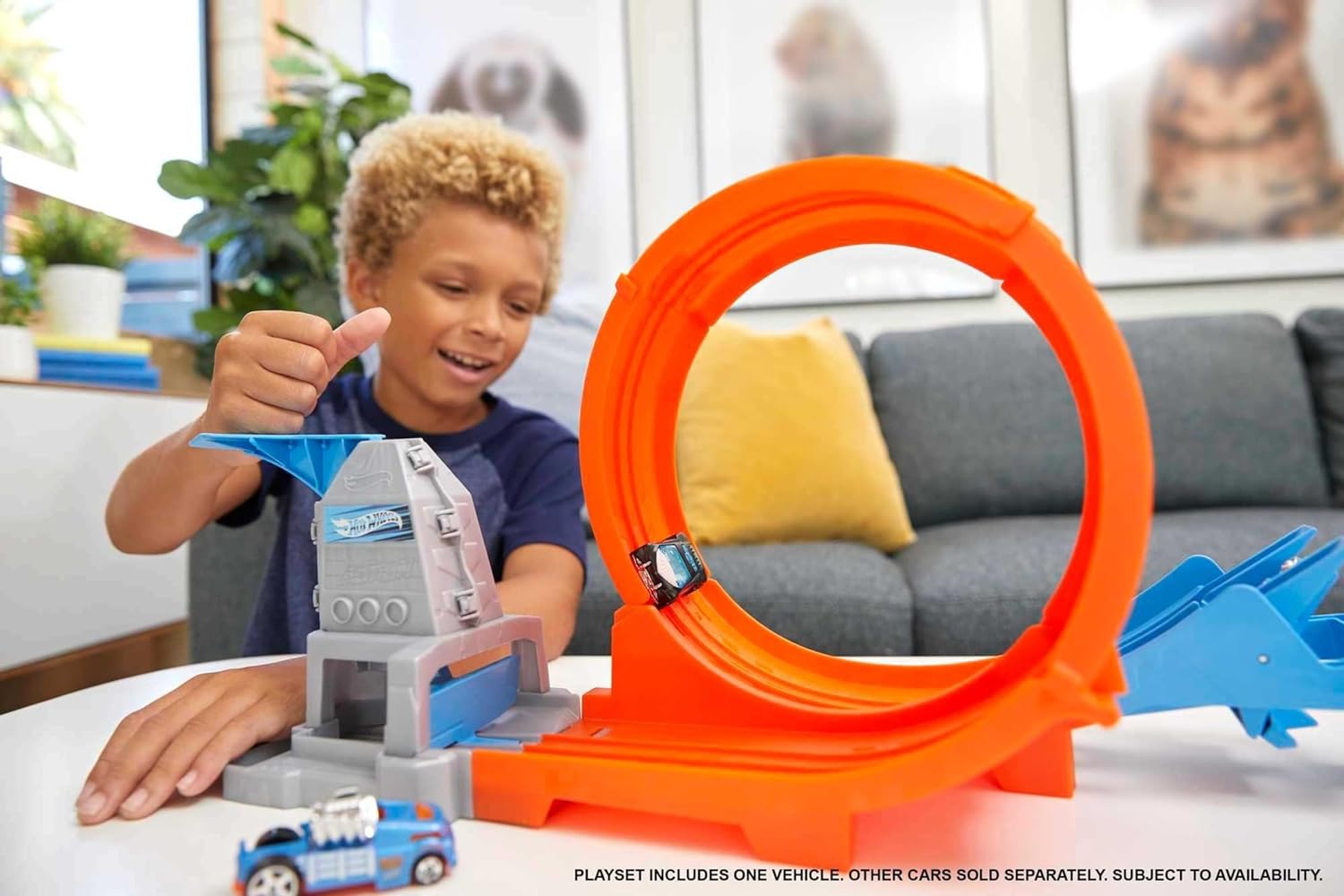 Hot Wheels Loop Stunt Champion Track Set For Kids Ages 4 and Up