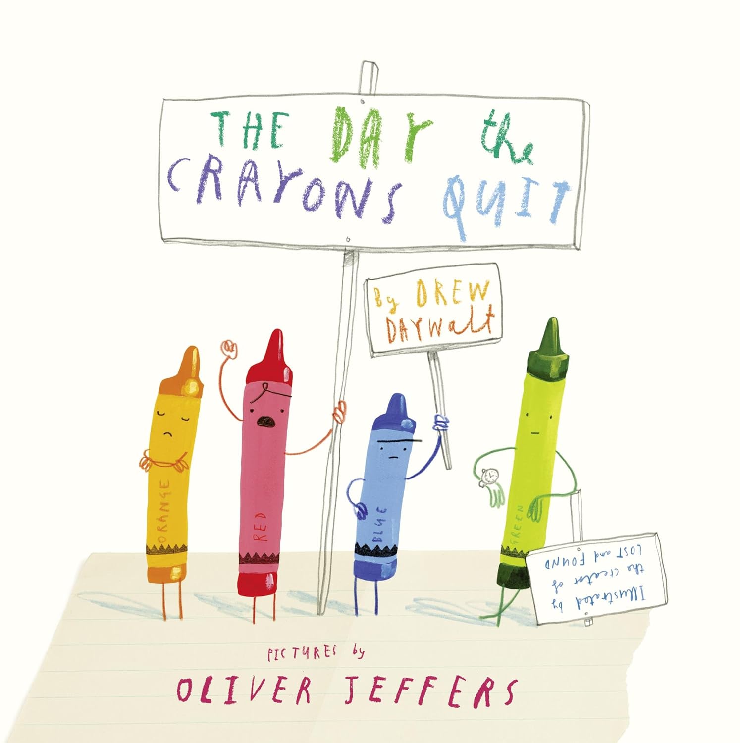 Oliver Jeffers The Day the Crayons Quit Picture Book for ages 3+