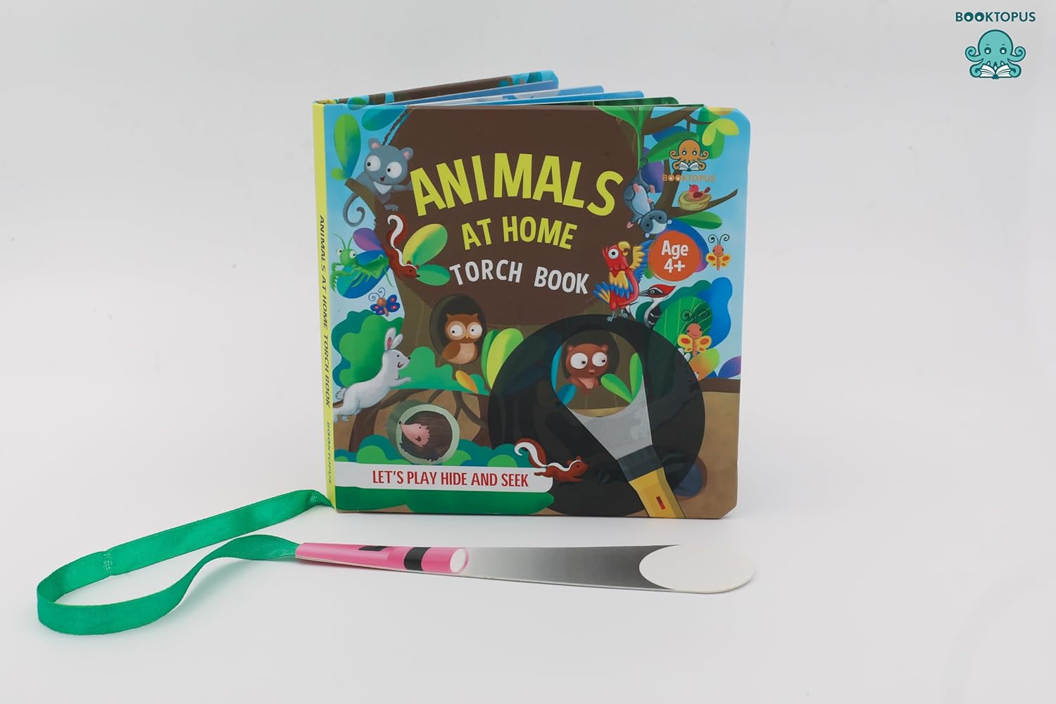 Booktopus Torch Discovery Book - Jungle Animals Hidden Picture Book with Torch - Learning Activity Books for Kids 4+