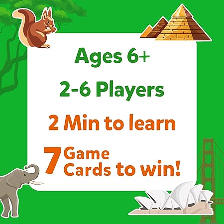 Skillmatics Card Game - Guess in 10 Animals & Countries Combo