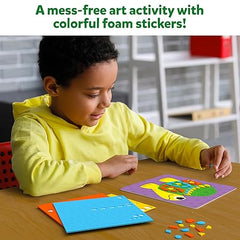 Skillmatics Art Activity - Fun with Foam Animals, No Mess Sticker Art for Kids, Craft Kits, DIY Activity, Gifts for Boys & Girls Ages 3, 4, 5, 6, 7, Travel Toys,