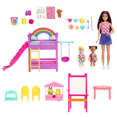 Barbie Skipper Babysitters Inc. Ultimate Daycare Playset with 3 Dolls, Furniture & 15+ Accessories, includes Bunk Beds & Color-Change Easel