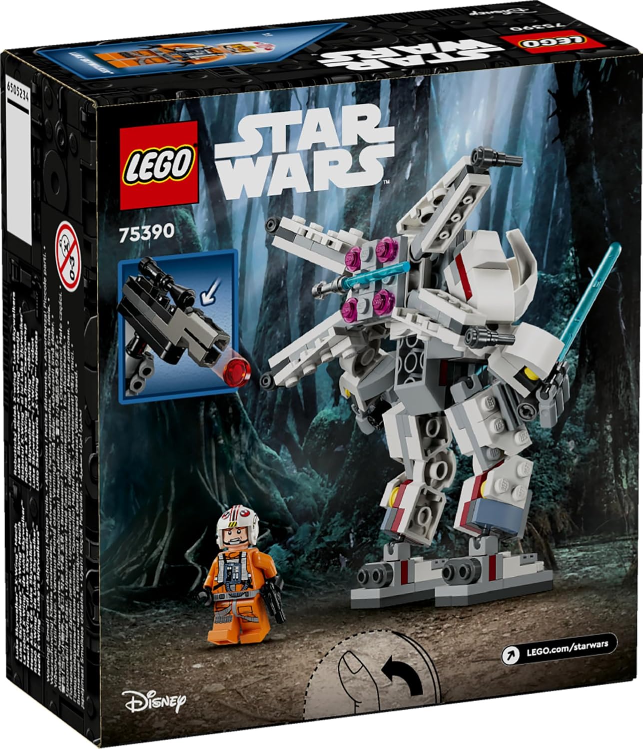 LEGO Star Wars Luke Skywalker X-Wing Mech Set for Ages 6+