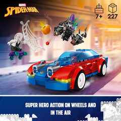 LEGO Marvel Spider-Man Race Car & Venom Green Goblin Building Kit For Ages 7+