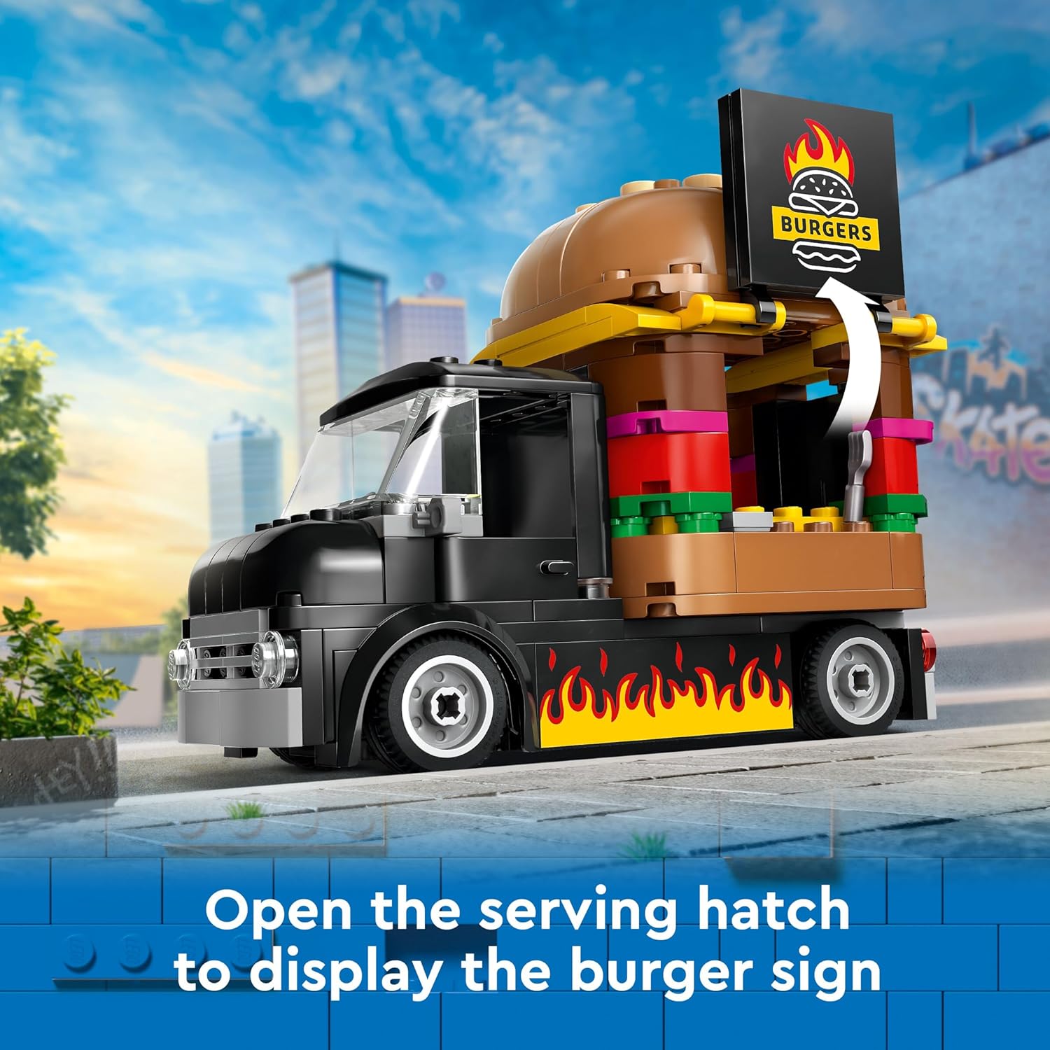 LEGO City Burger Truck Building Kit For Ages 5+