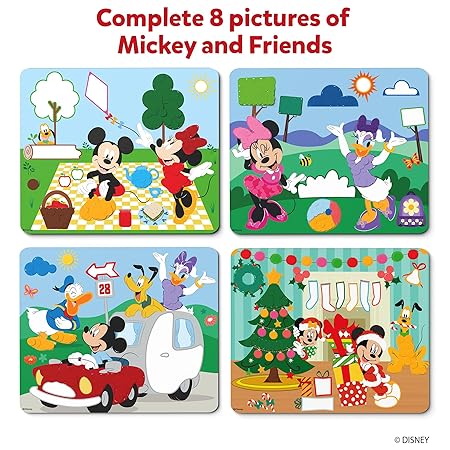 Skillmatics Art Activity-Dot It Mickey and Friends, Mess-Free Sticker Art for Kids,