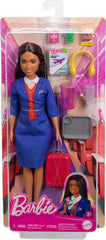 Barbie Flight Attendant Brunette Fashion Doll For Kids Ages 3 Years And Up