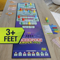 Monopoly Knockout 2-8 Players Fun Family Board Game for Kids and Adults Ages 8+