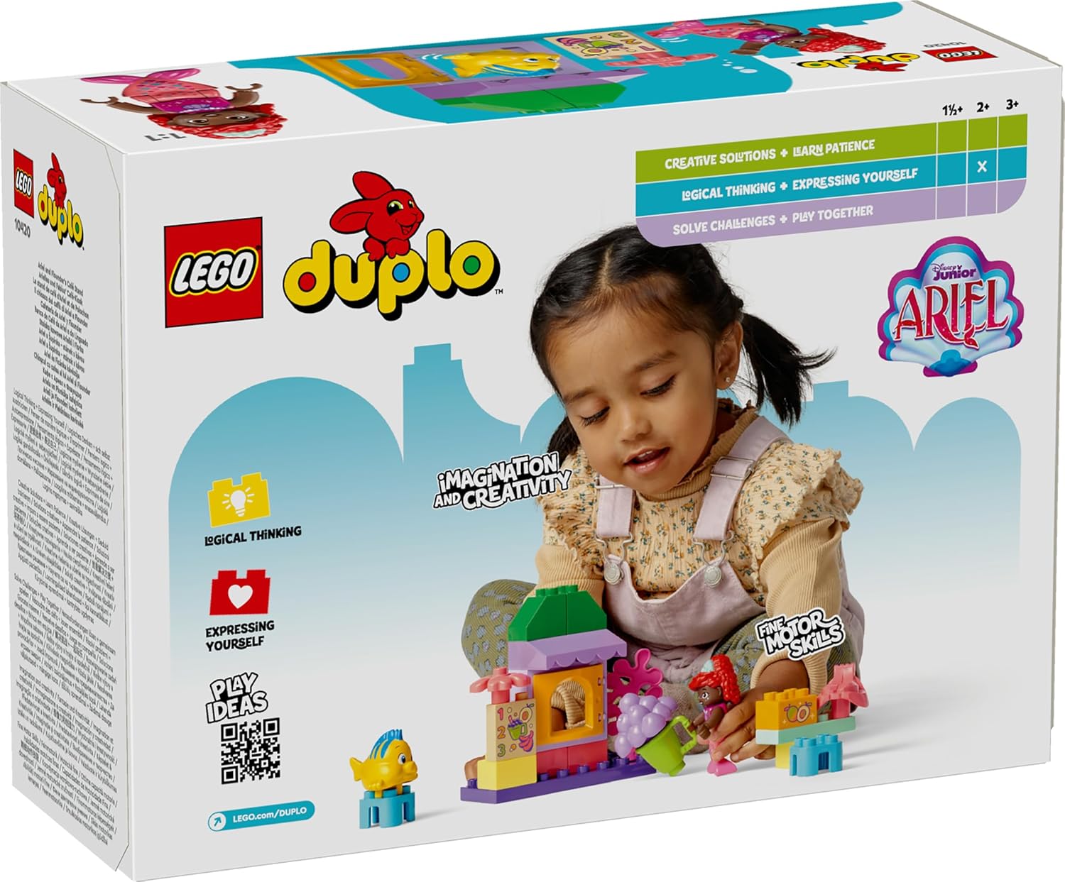 LEGO DUPLO Disney Ariel and Flounderâ€™s CafÃ© Stand Set Building Kit for Ages 2+