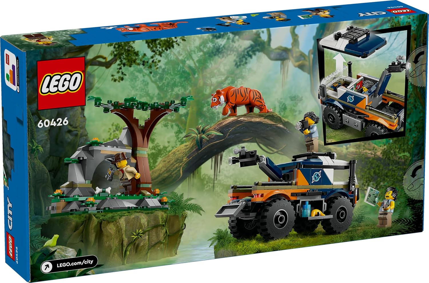 LEGO City Jungle Explorer Off-Road Truck Toy Set Kit for Ages 6+