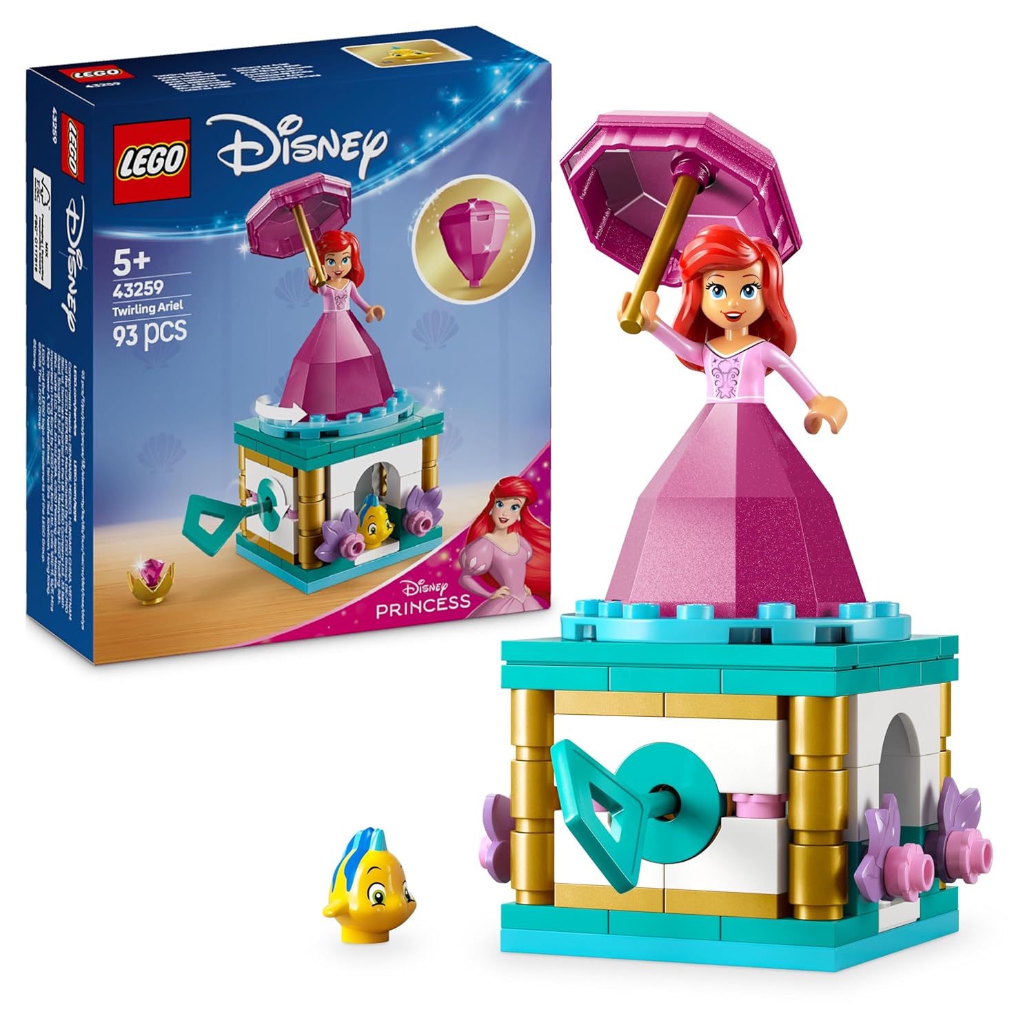 LEGO Disney Princess Twirling Ariel Building Kit For Ages 5+