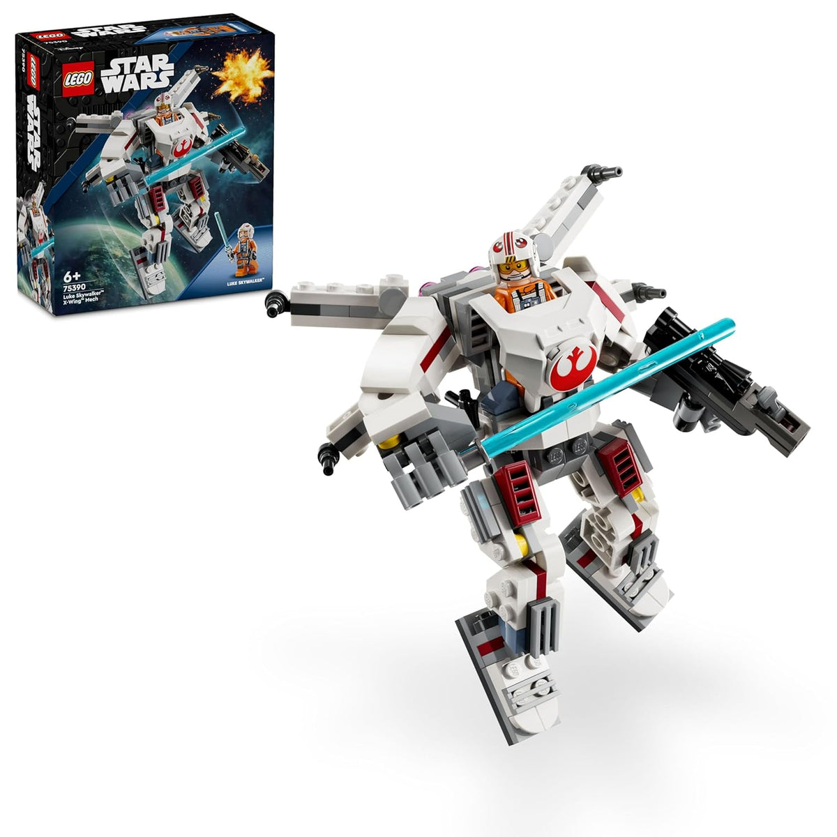 LEGO Star Wars Luke Skywalker X-Wing Mech Set for Ages 6+