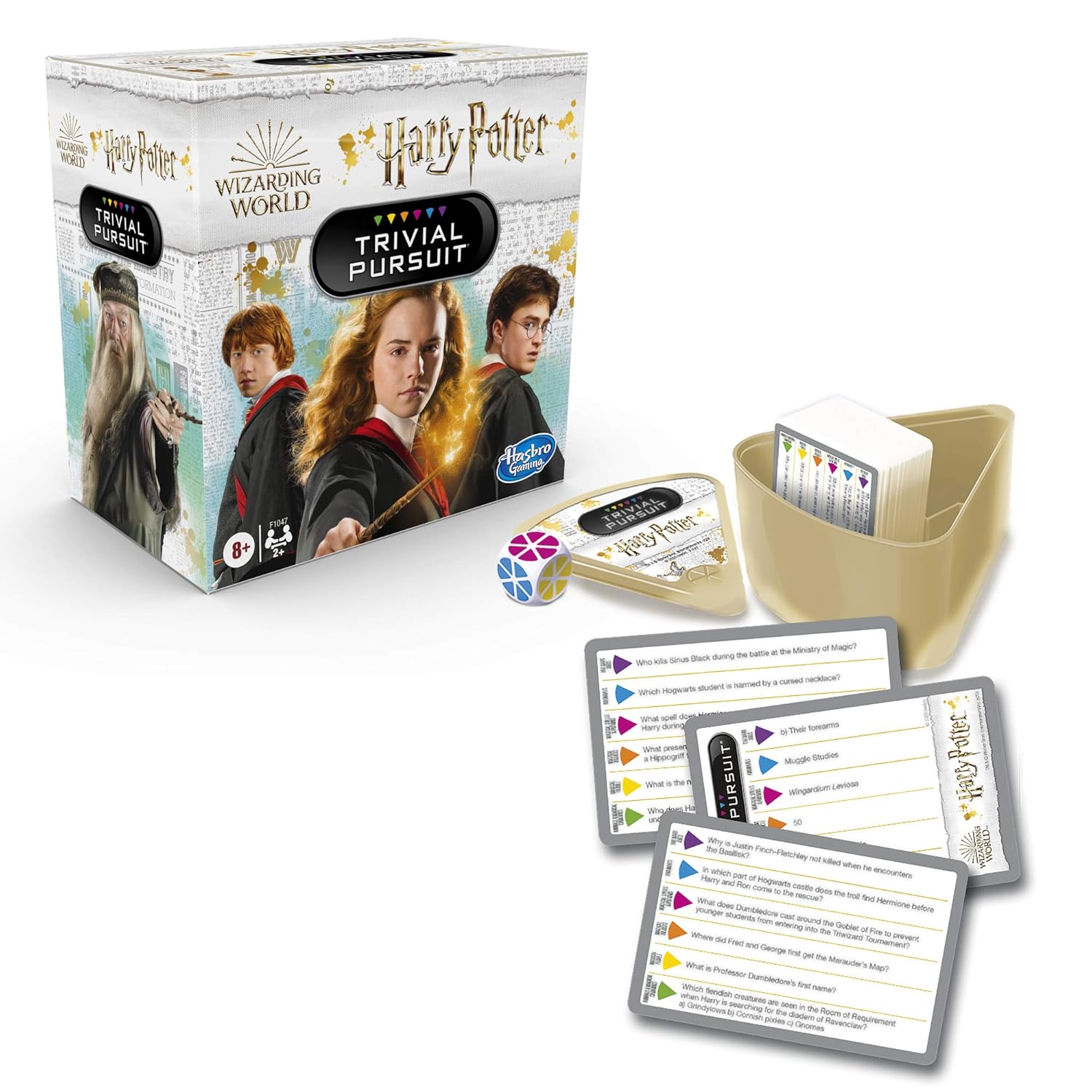 Hasbro Gaming Trivial Pursuit: Wizarding World Harry Potter Edition Board Game, Compact Harry Potter Trivia Game for Ages 8+