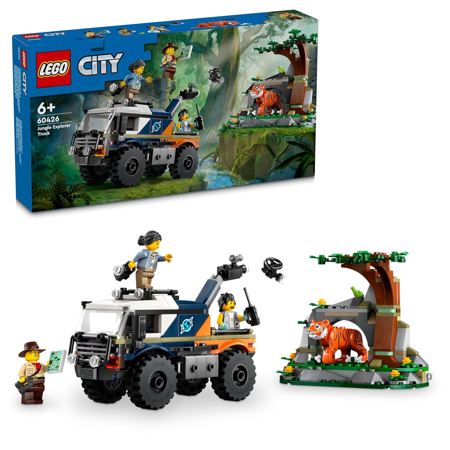 LEGO City Jungle Explorer Off-Road Truck Toy Set Kit for Ages 6+