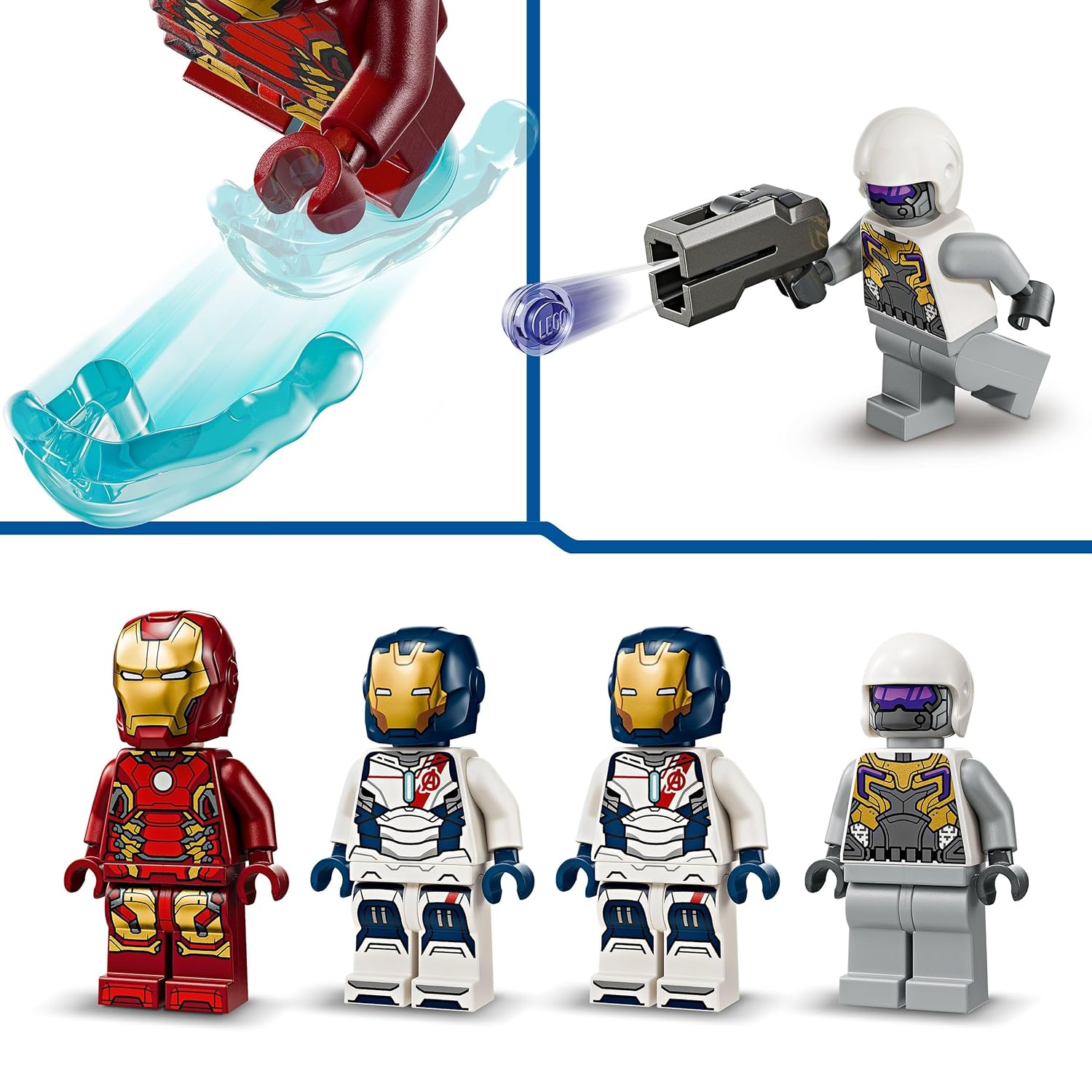 LEGO Marvel Iron Man & Iron Legion vs. Hydra Soldier Building Kit For Ages 6+