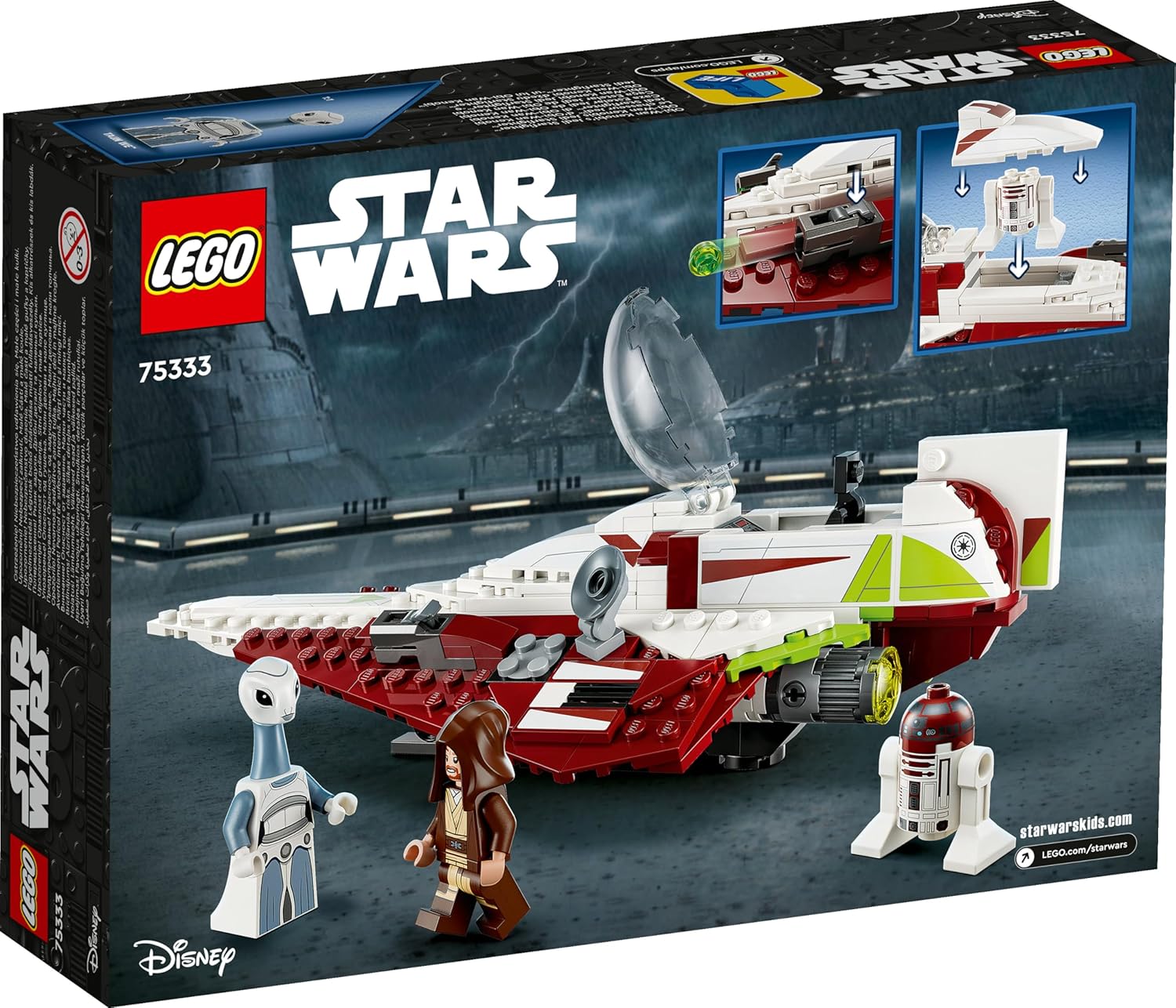 LEGO Star Wars OBI-Wan Kenobi’s Jedi Starfighter Building Kit For Ages 7+