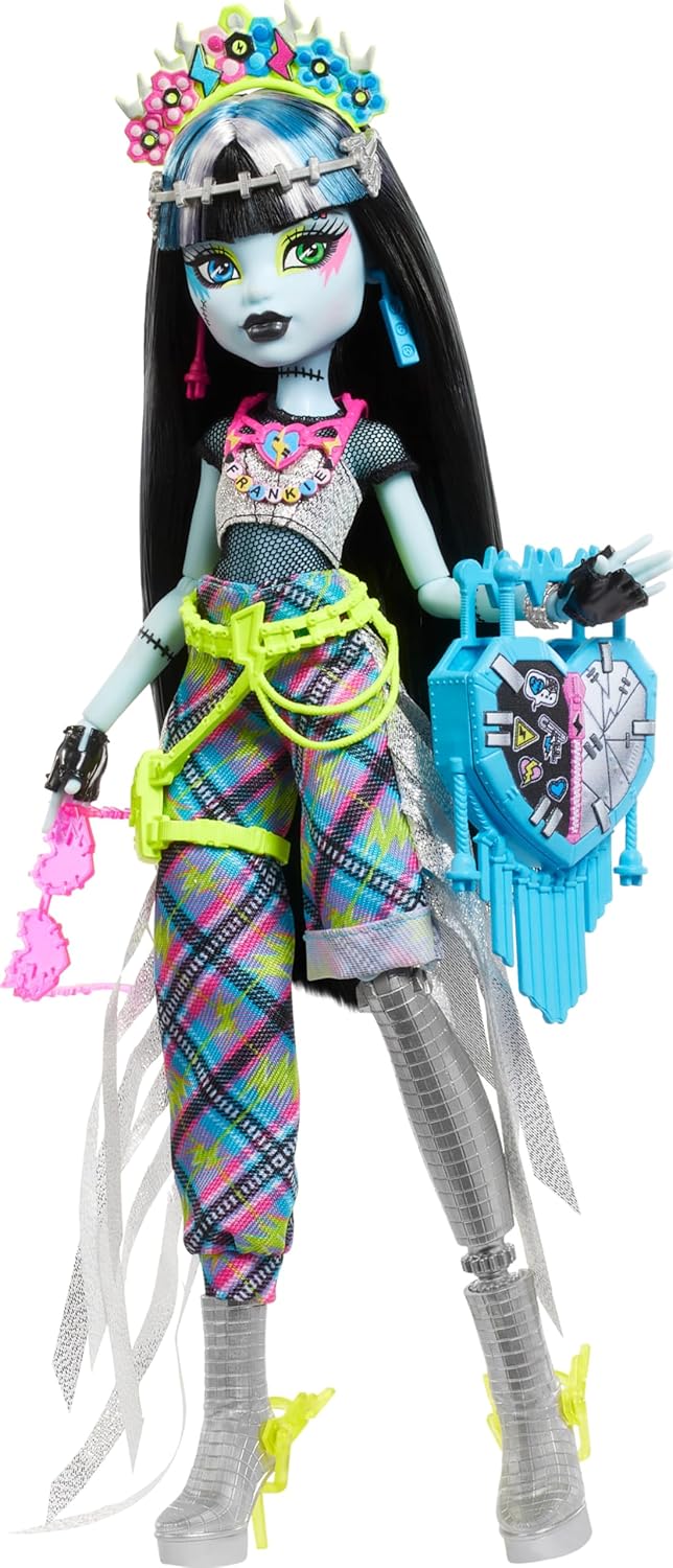 Monster High Frankie Stein Doll with Glam Monster Fest Outfit For Kids 8-15 Years