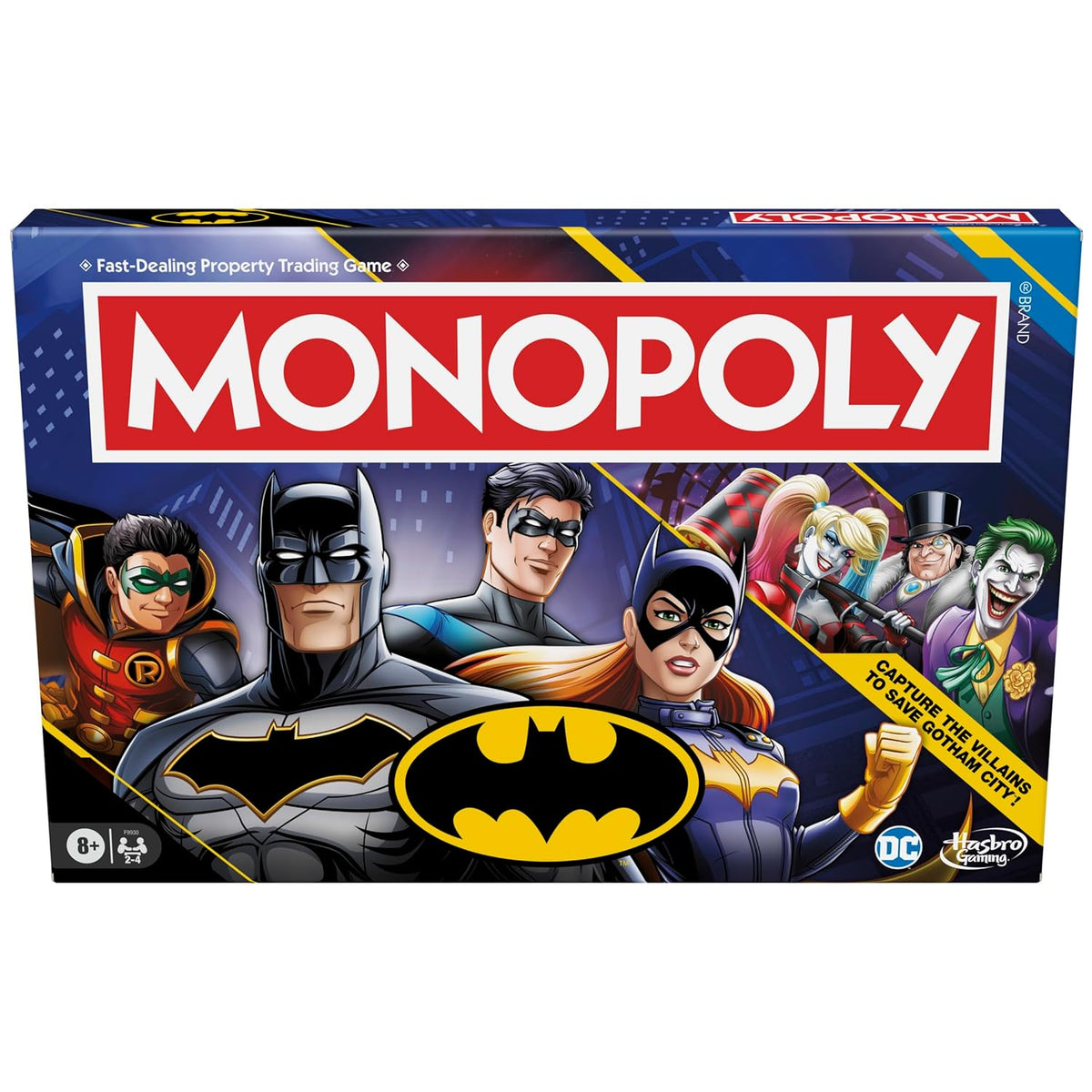 Monopoly Batman Edition Board Game | Monopoly Game for Batman Fans | Ages 8 and Up