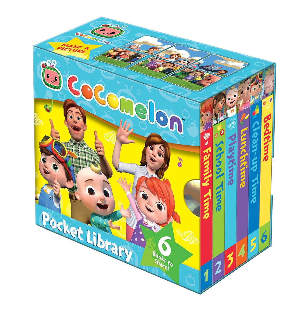 CoComelon Pocket Library Picture Book Set of 6 for Ages 18 months Above