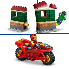 LEGO Marvel Iron Man with Bike and The Hulk Building Kit for Ages 4+