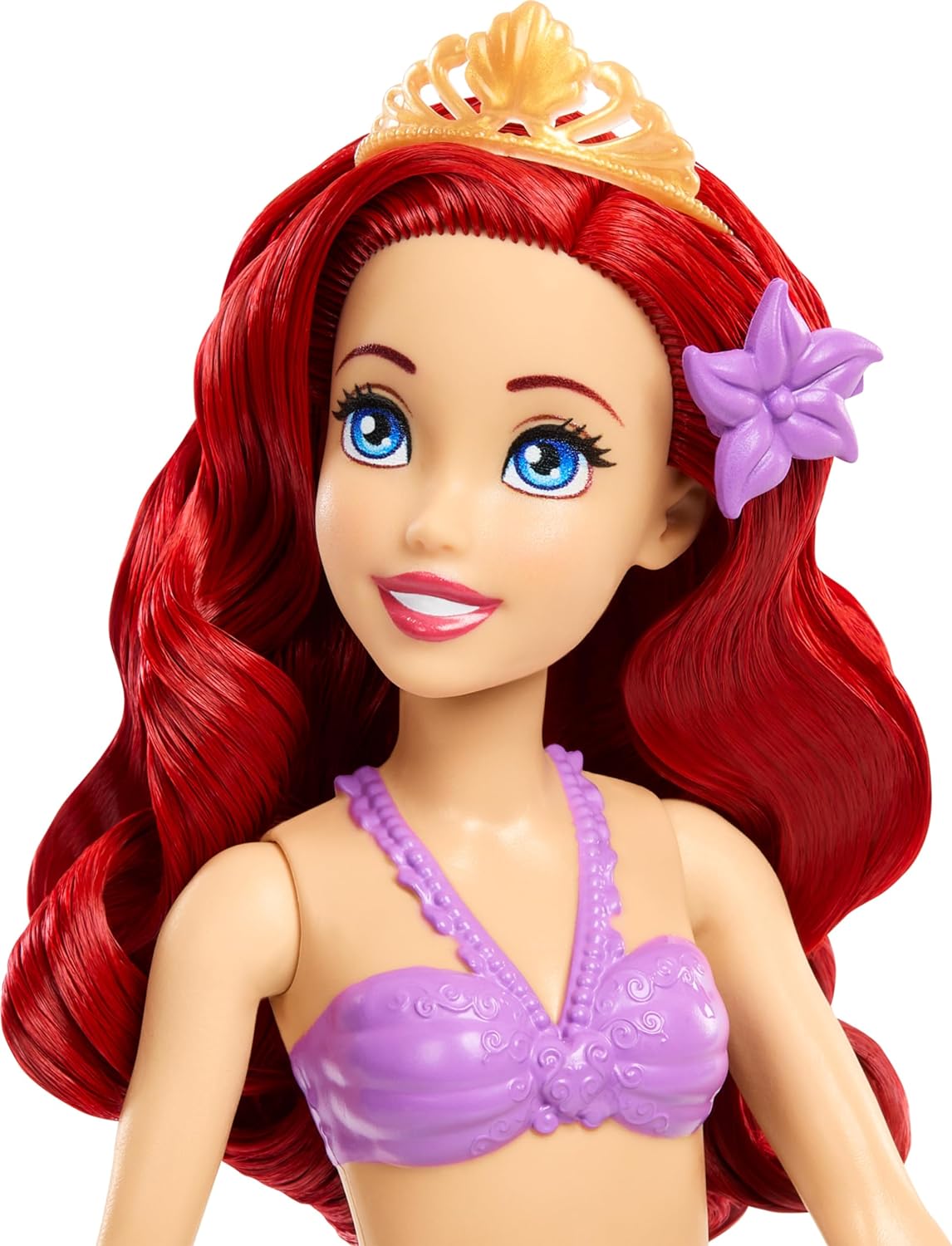 Disney Princess Ariel Mermaid Doll & Pool Set with Moldable Sand, 3 Sand Molds, Beach Towel & 5 Accessories for Kids Ages 3+