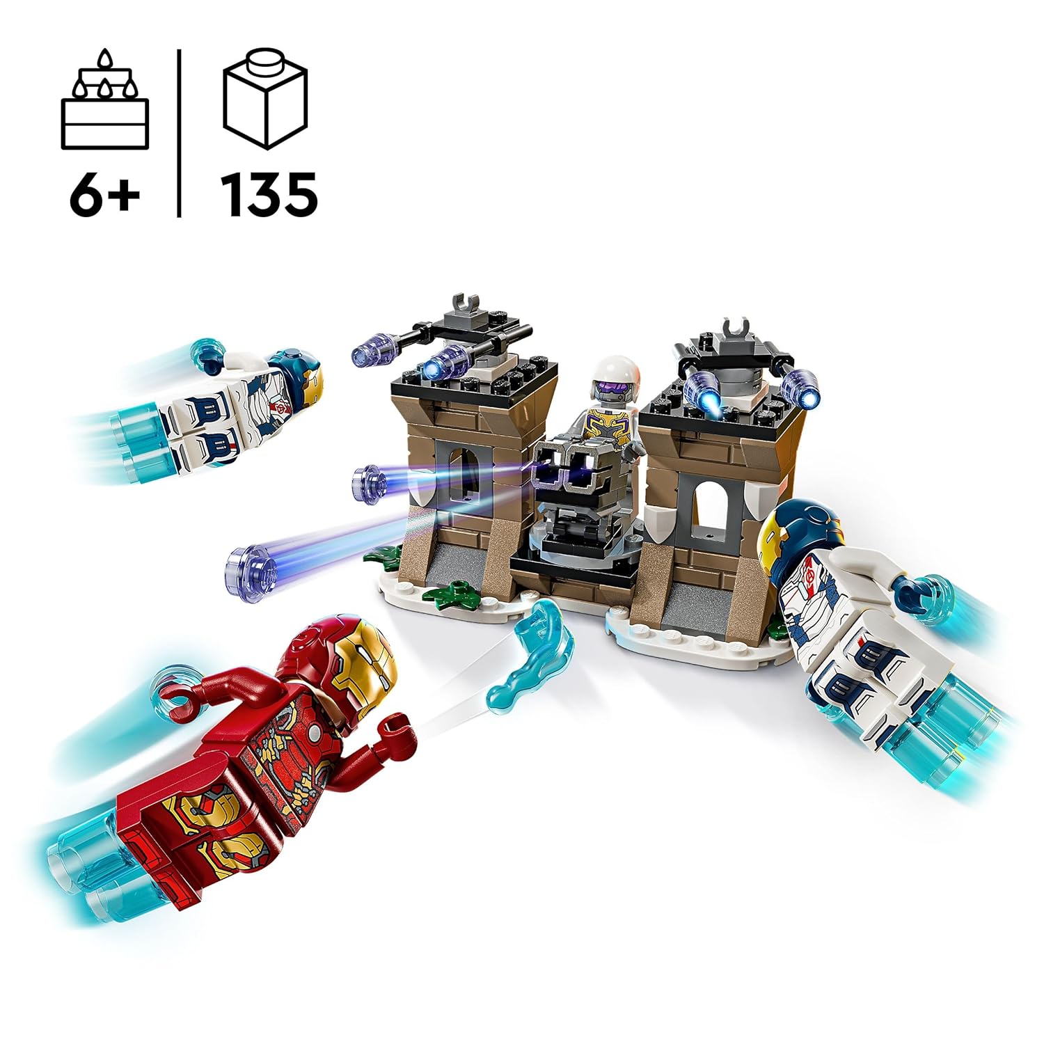 LEGO Marvel Iron Man & Iron Legion vs. Hydra Soldier Building Kit For Ages 6+