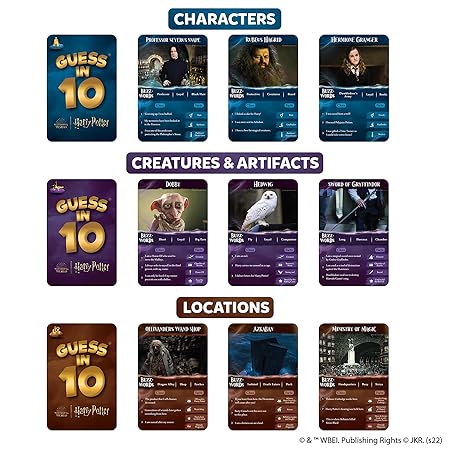 Skillmatics Harry Potter Board Game - Guess in 10, Gifts for 8 Year Olds